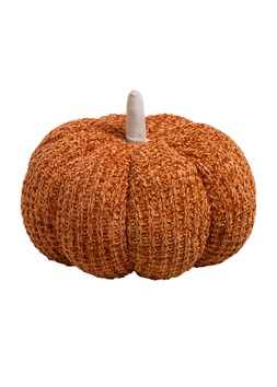 Matalan Chenille Orange Pumpkin Cushion £13