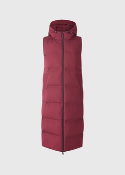 Matalan Long Padded Gilet Burgundy £45