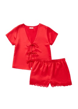 Matalan Red Satin PJ set £22
