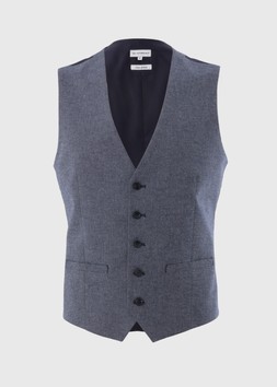Matalan Taylor & Wright Carlo Italian Blue Denim Tailored Waistcoat £49