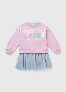 Matalan Wicked Girls Lilac Sweater Mesh Dress £14