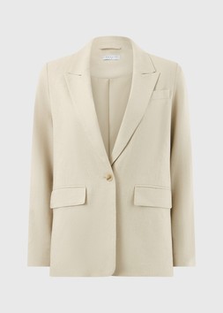 LINEN BLAZER OATMEA £30