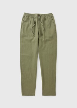 Mushroom Linen Blend Straight Fit Chinos £25