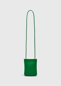 WOVEN PHONE BAG GREEN £6