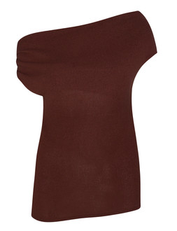 Dark Red Twisted Off The Shoulder Top, £15.99