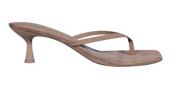 Light Brown Faux Suede Toe Post Mule Sandals ,£25.99