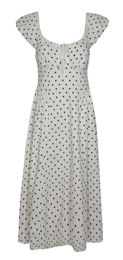 Cream Polka Dot Milkmaid Midi Dress, £49.99