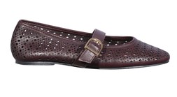Dark Burgundy Faux Leather Cut Out Mary Jane Pumps £25.99