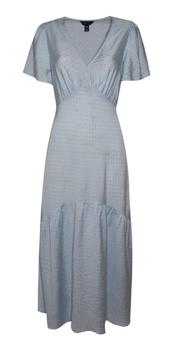 Blue Polka Dot Tiered Midi Tea Dress, £29.99 (944744549)