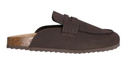 Brown Faux Suede Flat Loafer Mules, £27.99 (943963324)