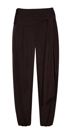 Dark Brown Tie Waist Tapered Trousers, £27.99 (953184427)