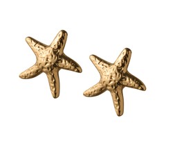 Gold Tone Textured Starfish Stud Earrings, £4.99 (947968593)