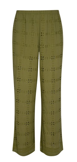 Green Cutwork Wide Leg Trousers, £35.99 (947727735)