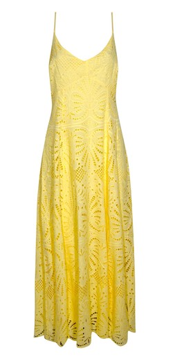 Yellow Cutwork Strappy Midi Dress, £69.99 (946773288)