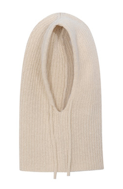 Cream Ribbed Knit Balaclava, £12.99