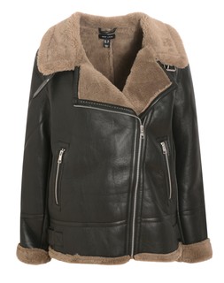 Black Faux Shearling Jacket, £74.99 (934851801)