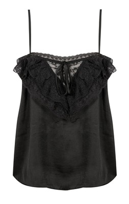 Black Lace Frill Cami Top, £25.99 (941366301)