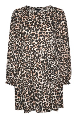 Brown Leopard Print Smock Mini Dress £25.99 (936419829)