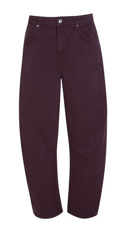 Burgundy Long Barrel Leg Jeans, £39.99 (913614667)