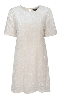 Cream Velvet Sequin T-Shirt Dress, £29.99 (934187513)