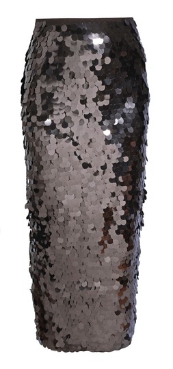 Dark Brown Sequin Midi Skirt, £39.99 (934106827)