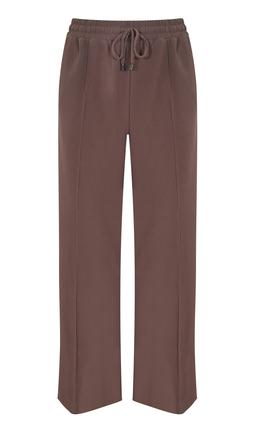 Dark Brown Stripe Trimmed Tailored Wide Leg Joggers €46.99 £35.99 901071127