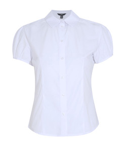 Girls White Puff Sleeve School Shirt, £9.99 (923475610)