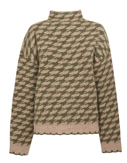 Green Houndstooth High Neck Jumper, £35.99 (932495239)