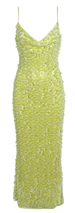 Green Sequinned Cowl Neck Midi Dress, £65.99 - 918151830