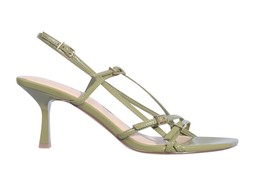 Khaki Asymmetric Strap Stiletto Heel Sandals, New Look, £33.99 (929339133)