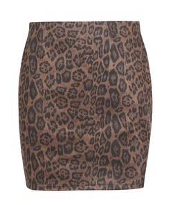 Leopard Print Faux Suede Mini Skirt, £18.99 (931441929)