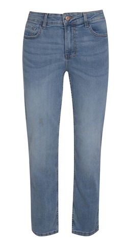 Mid Blue Full Length Slim Straight Jeans, £24.99 (868951440)