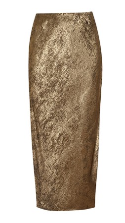New Look Gold Metallic Maxi Slip Skirt £27.99, €39.99