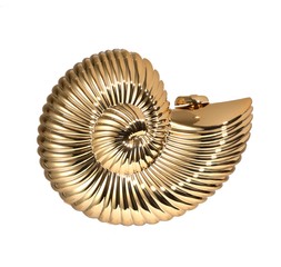 New Look Gold Metallic Seashell Clutch Bag £25.99