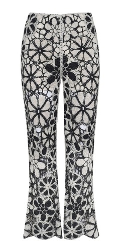 New Look Pink Vanilla Cream Floral Crochet Trousers £32.00