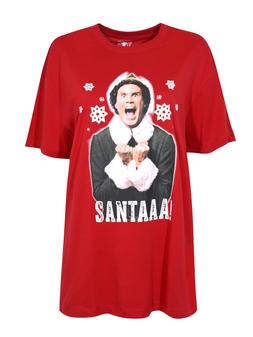 New Look Red Oversized Christmas Elf Cotton Jersey T-Shirt £19.99, €25.99