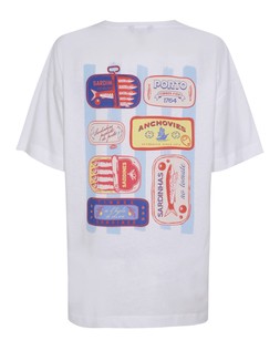 New Look White Oversized Sardine Tin Print T-Shirt £15.99 (Back)