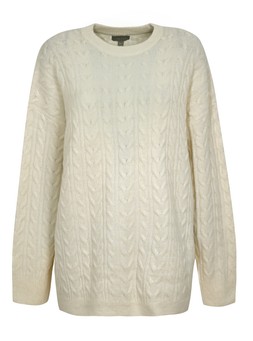 Off White Crew Neck Cable Knit Jumper €39.99 £29.99 -893719612