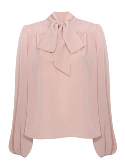 Pink Pussybow Neck Blouse, New Look, £27.99