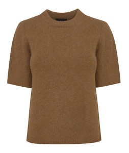 Tan Short Sleeve Knit Top, New Look, £26.99