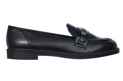 Wide Fit Black Buckled Penny Loafers, New Look, £29.99 (923783401)