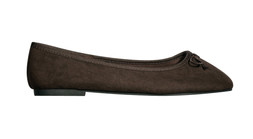 Wide Fit Brown Faux Suede Ballerina Flats £15.99 (932622524)