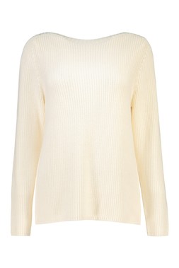 Cream Cotton Slash Jumper