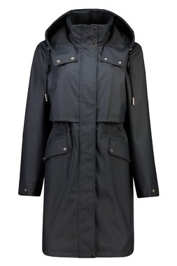 Navy Rubber Raincoat