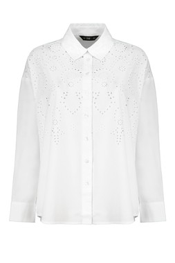 White Broderie Shirt