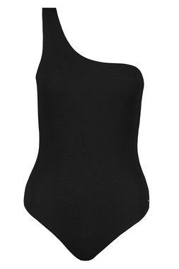Black One Shoulder Swimsuit