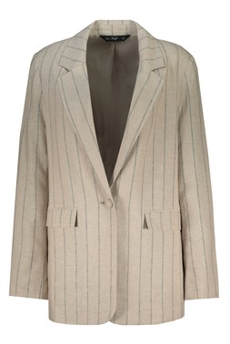 Stone Stripe Linen Co Ord Blazer