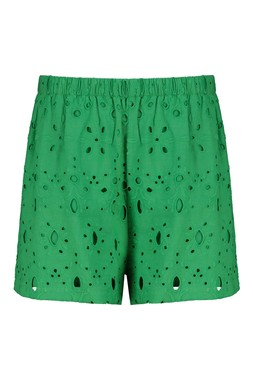 Green Schiffli Co Ord Short