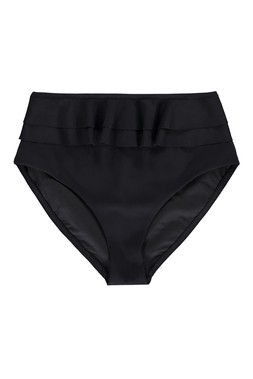 Black Ruffle Bikini Pant