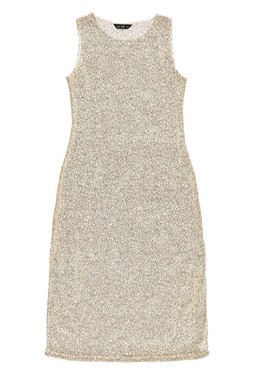 Gold Sequin Beach Dress